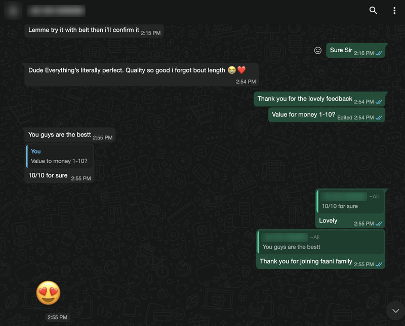 Message from Ali