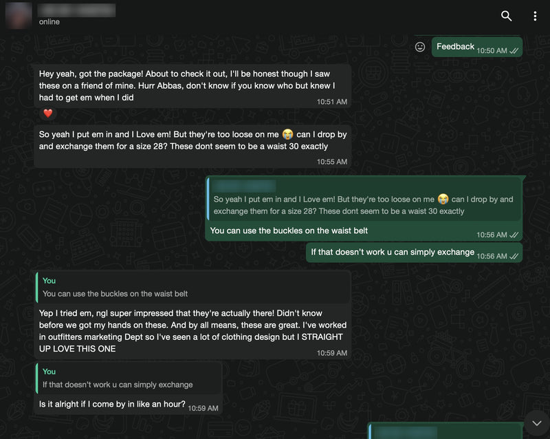 Customer remark