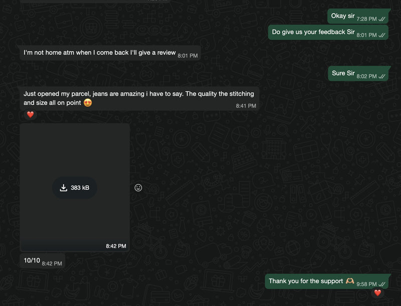 Customer remark