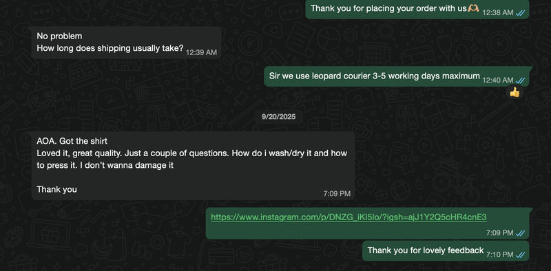 Customer remark