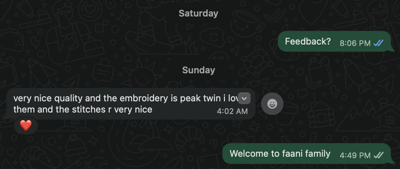 Customer remark