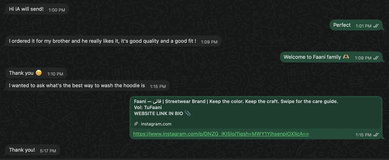 Customer remark
