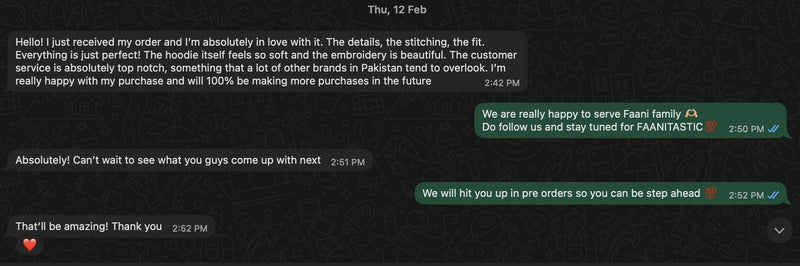 Customer remark