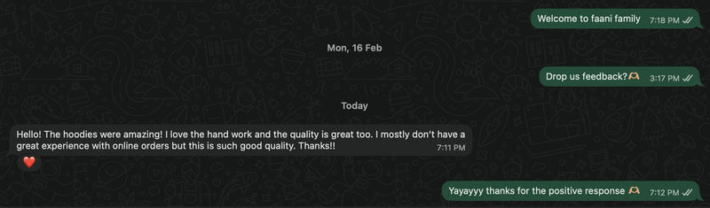 Customer remark