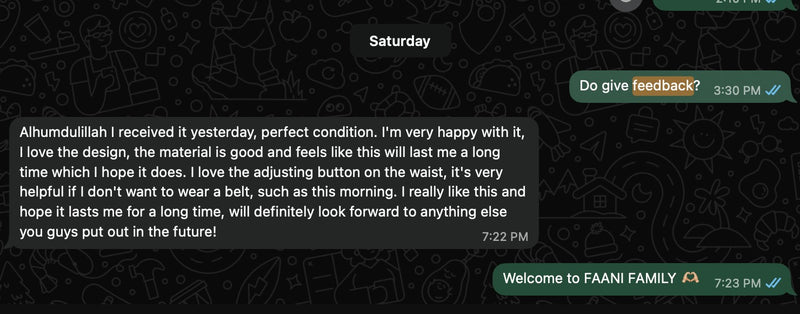 Customer remark
